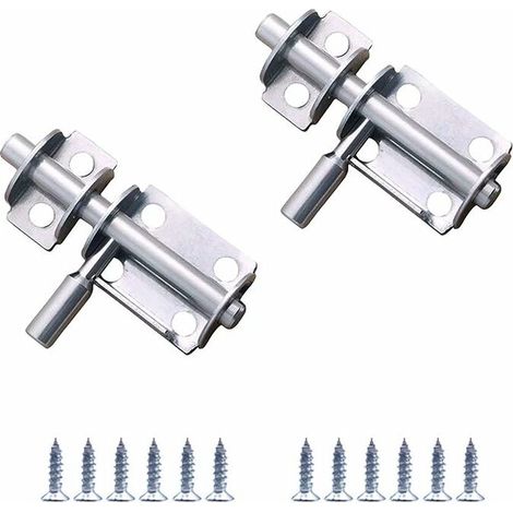 2Pcs loquets de Porte de Sécurité Verrou de Porte Acier inoxydable Verrou Loquet Petit Dispositif antivol (1/5)