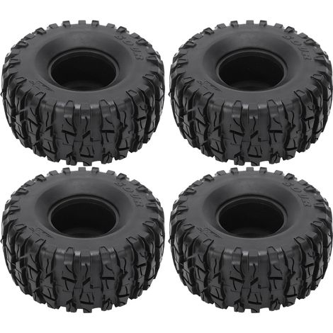 Lot de 4 pneus caoutchouc télécommandes remplacement SCX10/TRX4/TRX6 1/10 RC Crawler (1/5)