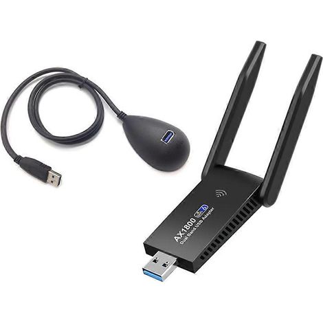 Adaptateur WiFi 6 USB 3.0 AX1800 double bande 2,4 GHz/5 GHz Mini émetteur réseau WiFi - AX1800 (1/5)