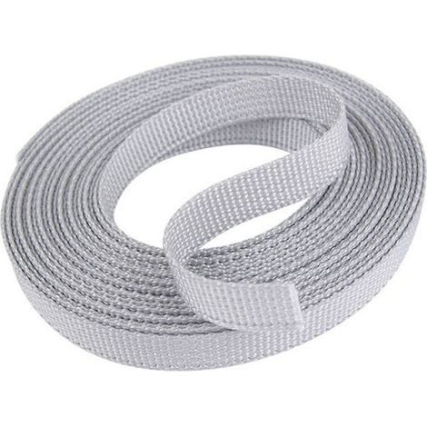 – Sangle pour volet roulant 14 mm grise – Longueur 5,50 m – Polyester pour enrouleurs standards – Adaptée aux environnements humides (1/2)