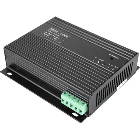 Chargeur de Batterie de Groupe électrogène, 12V/24V 10A Chargeur de Batterie Générateur Entrée Intelligente de Groupe électrogène 160-250VAC CH2810, Chargeur de Batterie, (1/5)