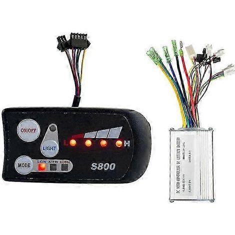 Moteur sans balais 36 V/48 V pour véhicule électrique, contrôleur intelligent 6 tubes 15 A, accessoires pour tableau de bord LED-S800 (1/5)