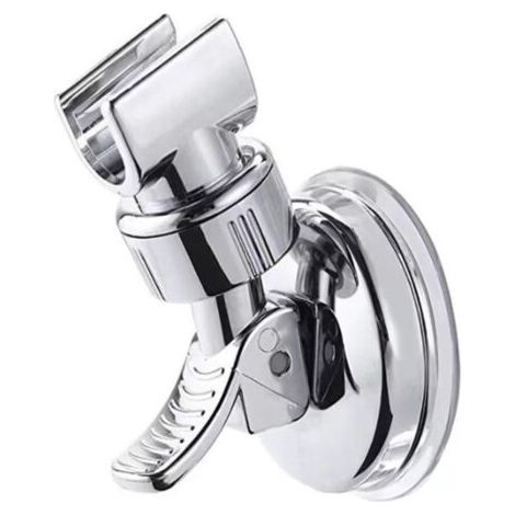 Supporto universale e regolabile per soffione doccia, con 2 ganci, compatibile con aste doccia da 16 a 28 mm. (1/5)