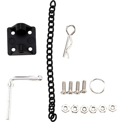 1/10 RC Rock Crawler Metall-Anhängerkupplung für Axial SCX10 90046 CC01 D90 D110 (1/5)