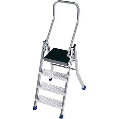 Trittleiter alu 2 Stufen - Maximale Arbeitshöhe 2.50m - MPP4 (1/3)