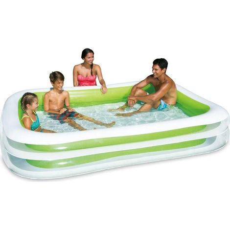 Piscine gonflable familiale rectangulaire, 2,62 m x 1,75 m x 46 cm (1/3)
