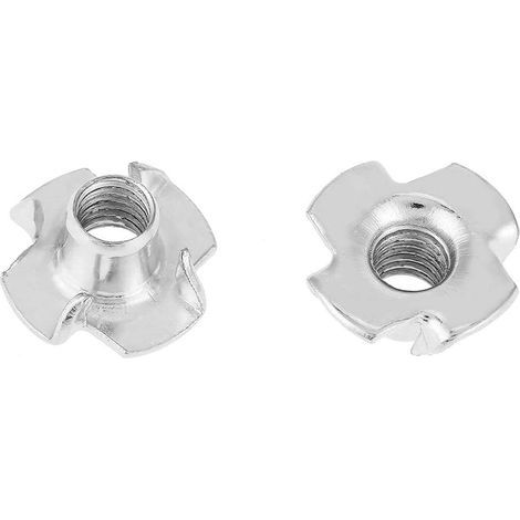100Pcs Ecrou à Griffes M8 Ecrou en T pour Meubles de Travail du Bois Roches d'Escalade(M8) (1/5)