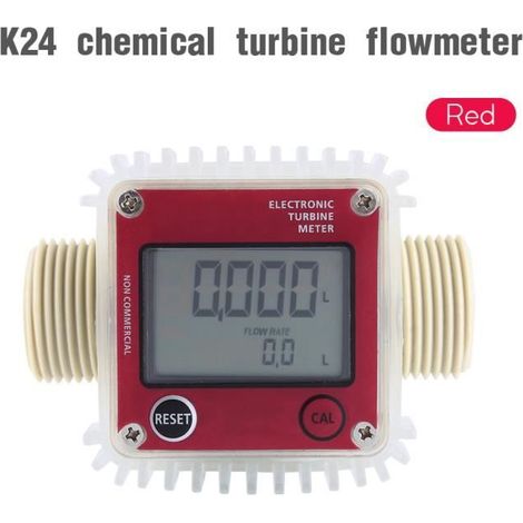 K24 Turbine Digital Débitmètre Compteur Diesel Carburant Chimique Eau Flux -YEA (1/4)