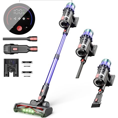 Aspirateur sans Fil 550W - 35kPa, Puissant, pour Tapis, Poils d'Animaux, Nettoyage - Alovez