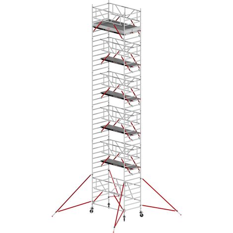 Altrex RS Tower 55-S mit Safe-Quick® 12,8m Arbeitshöhe Holz-Plattform 2,45m