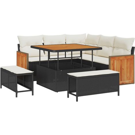 Maison Exclusive - Ensemble de canapé de jardin 8 pc 8-Nombre de places (1/5)