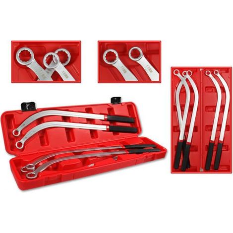 Set 5 Pezzi Chiavi tendicinghia Poligonali Curve per Puleggia 13 15 16 17 19mm (1/5)
