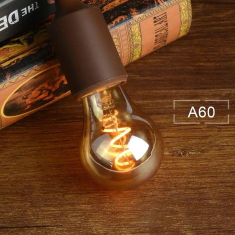 Ampoule Edison - LED Filament - E27 - 2300 K - 360° Diffusion - Dimmable - Pour Décoration Intérieure Bar Salon Cuisine - Lot de 1 (1/5)