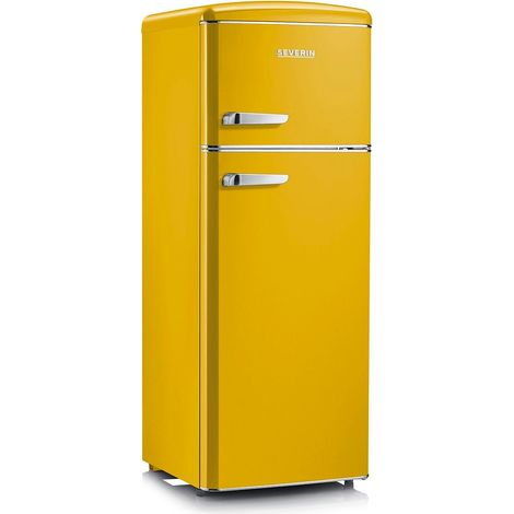 Severin Frigorifero Doppia Porta Retro' Vintage Giallo Rkg 8963 (1/3)
