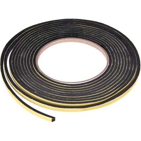 Cinta adhesiva de espuma para sellar ventanas y puertas, 5 mm de ancho, 3 mm de grosor, 4 m de largo. (1/5)