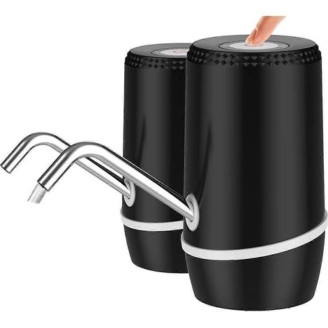 Pompe à eau portable USB rechargeable, distributeur d'eau électrique noir (1/5)
