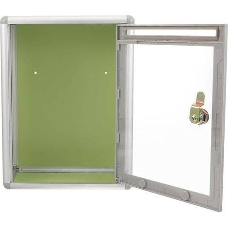 Acrylic Wall Storage Box - Small Suggestion Container with Closing Device Office Home Accessory for Note Collecting (1/5)
