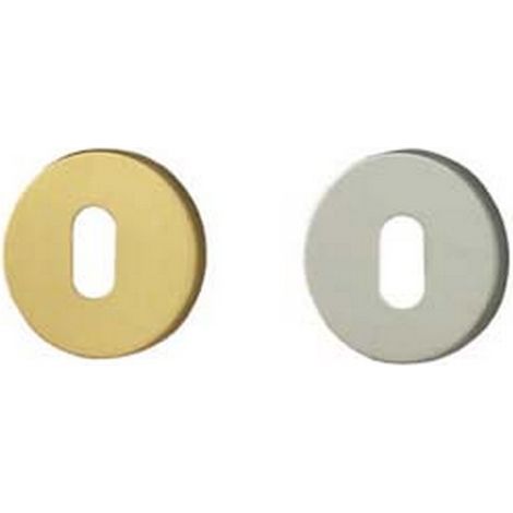 2PZ BOCCHETTE SERRATURE PATENT OTTONE mm45 foro normale, ottone cromato