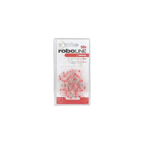 Jeu De 50 Connecteurs De Câble 2 Connexions à Sertir Et Thermo-rétractables Pour Robot Ambrogio - Wiper. Longueur 40mm, ø Intern