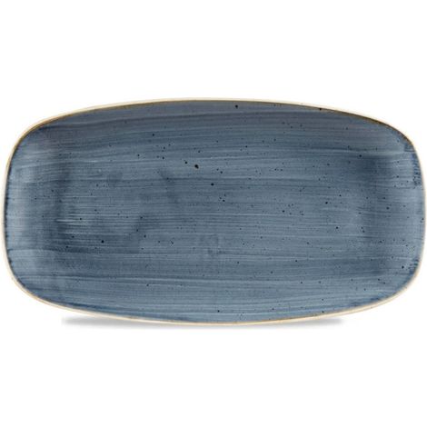 Assiette oblongue Stonecast Blueberry - 298x153mm - Finedine