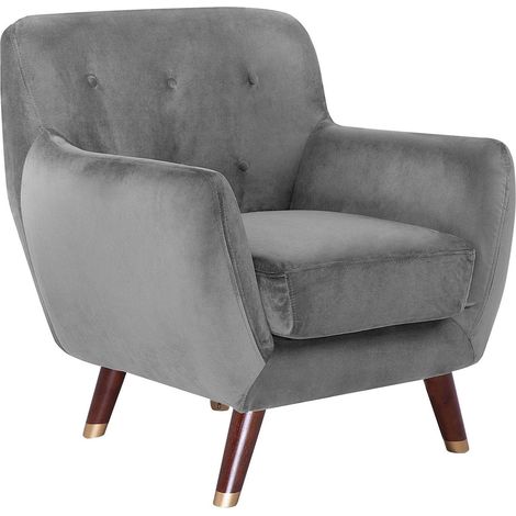 Sessel BODO Samtstoff Grau (1/5)