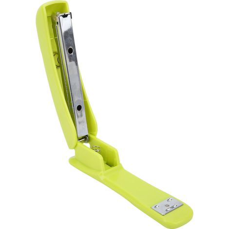 Verstellbarer, langer Teleskophefter, olivgrüne Farbe, mit Klammerentferner, ideal als Geschenk für Bürobedarf. (1/5)