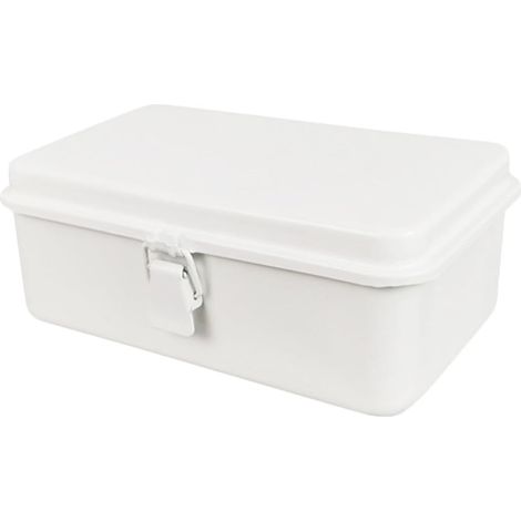 Coffret à Bijoux Vintage en Métal Blanc Serrure, Robuste et Polyvalent, Design Rétro Élégant pour Rangement Sécurisé et Décoratif (1/5)