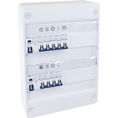 Coffret électrique monté-câblé 26 modules Top Chantier - 2 rangées - pour logements T1/T2 - 19422