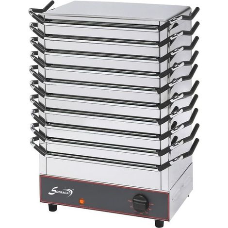 Chauffe-plats électrique PRO 10 plaques électriques, 1300 W, 220 V - MONO