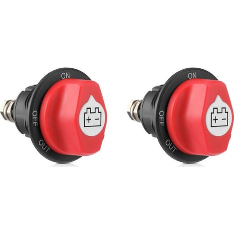 Deux disjoncteurs de batterie, 12-48V, interrupteur de déconnexion de la batterie principale, compatible avec les bateaux, les camping-cars, les VTT et les automobiles, 100A. (1/5)