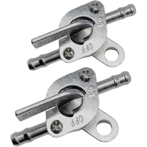 BUNTHAUS PA Vanne d'arrêt de carburant compatible avec les conduites de carburant de diamètre intérieur 6 mm (1/4\" ou 3/16\") pour kart, scooter, mini-moto tout-terrain, VTT, petits moteurs, 50 cc, 7 (1/4)