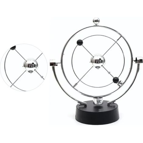 Balancier Magnétique à Mouvement Perpétuel Orbit, Boule Décorative Classique pour Bureau, Balancier de Table en Métal, Cadeau de Décoration. (1/5)