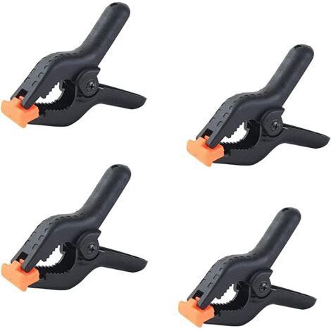Pince à Ressort en Nylon 4 Pièces, Serre-joints avec Large Plage de Serrage Ouverture Maximale 75 mm, Pour les Studios (1/5)