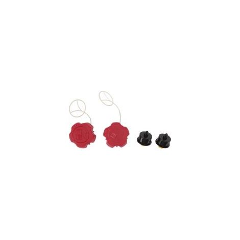 Kit de 2 pièces de rechange pour bouchon de réservoir d'essence et poire d'amorçage de tondeuse à gazon Fuxtec FX RM 1630, 1855, 1860, 2055, 2060 et 2060 Pro. (1/5)