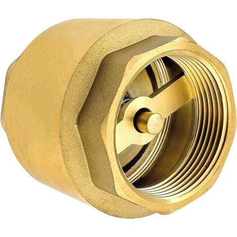 Clapet anti-retour 1 pouce laiton antirouille Filetage BSP Étanchéité parfaite pour installations plomberie Résistance haute pression (1/3)