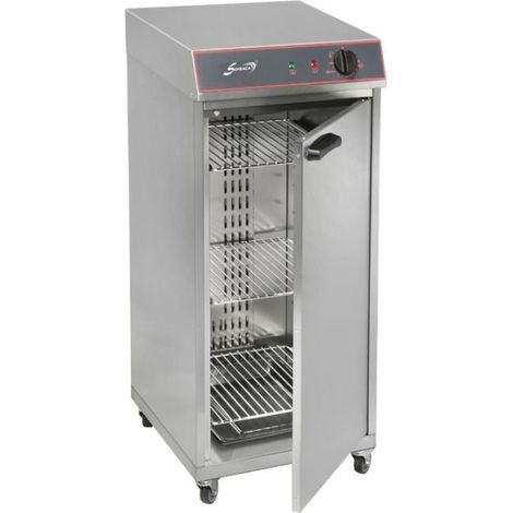 Armoire chauffante ventilée PRO 5 bacs GN 2/3, pour 60 assiettes (Ø)340 mm, sur roulettes, 1500 W, 220 V - MONO