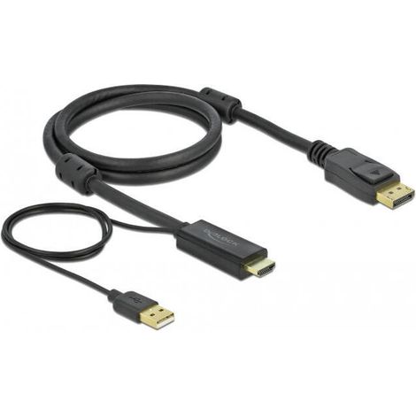 Cable HDMI a DisplayPort 4K 30 Hz 1m