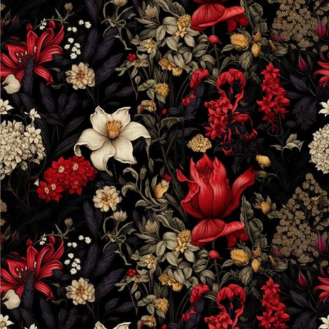 Tela decorativa para exteriores Oxford - Motivo floral I DX5182 (1/5)