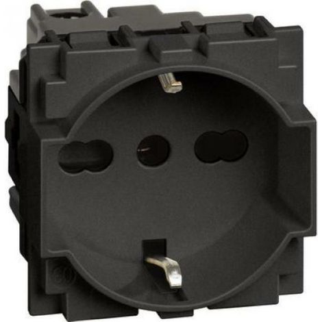 Bticino Living Now 10/16A Schuko-Steckdose Schwarz KG4140A16