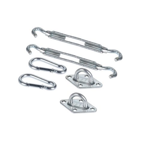 Kit de fixation pour voile d'ombrage 6 pièces (1/3)