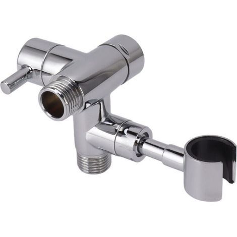 pair Inverseur de pomme de douche, séparateur d'eau, bras de douche, inverseur pour pomme de douche à main et pomme de pulvérisation fixe, galvanoplastie 108 (1/4)