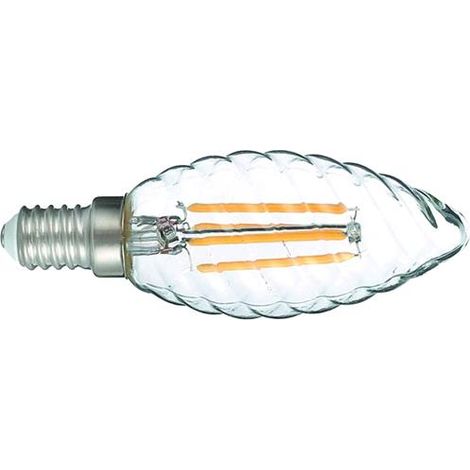LAMPADA LED VIGOR FILAMENTO TORTIGLIONE CALDA E14 4.0W-480LM conf. 6 pezzi