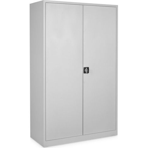 STIER Armoire universelle Basic 120 x 50 cm 4 étagères Gris clair (1/2)