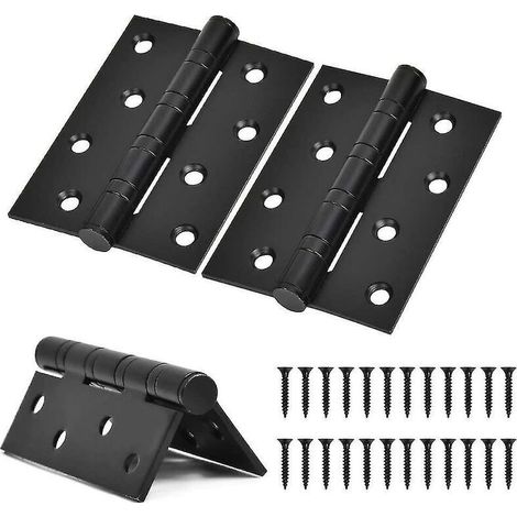 Set mit 3 4-Zoll-Klappscharnieren aus Edelstahl mit Kugellager (1/5)