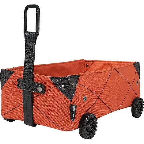 Chariot De Transport Pliable - Cadre En Acier Non Déformable - Roues Pivotantes - Pour Jardin Camping Pique-Nique - 1 Pièce (1/3)