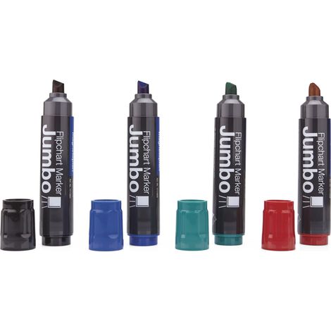 Magnetoplan Flipchart-Marker Jumbo, sortiert, 4 Stück 4 Stk