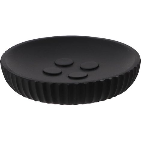 Jabonera de poliresina - negra - Tendance