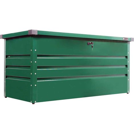 Contenitore box in metallo verde da giardino 132x61x62 cm Zipper zi-gab132gr