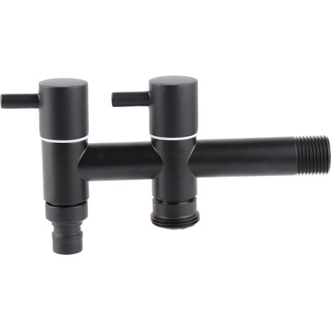 Robinet d'eau allongé G1/2 pour machine à laver, robinet d'eau en acier inoxydable pour serpillière et piscine (1/5)