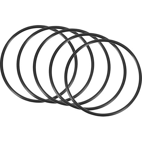 110x102x4mm Nitrile Rubber O-Rings 5 Pieces Round Black (1/5)